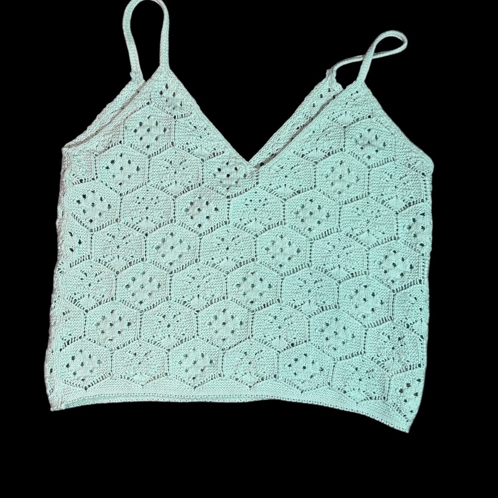 American Eagle Outfitters Women’s Sz XL Light Green Crochet Camisole